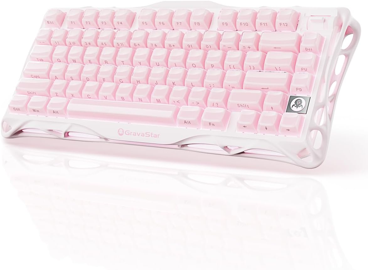 GravaStar Mercury K1 75% Wireless Mechanical Gaming Keyboard RGB Backlit